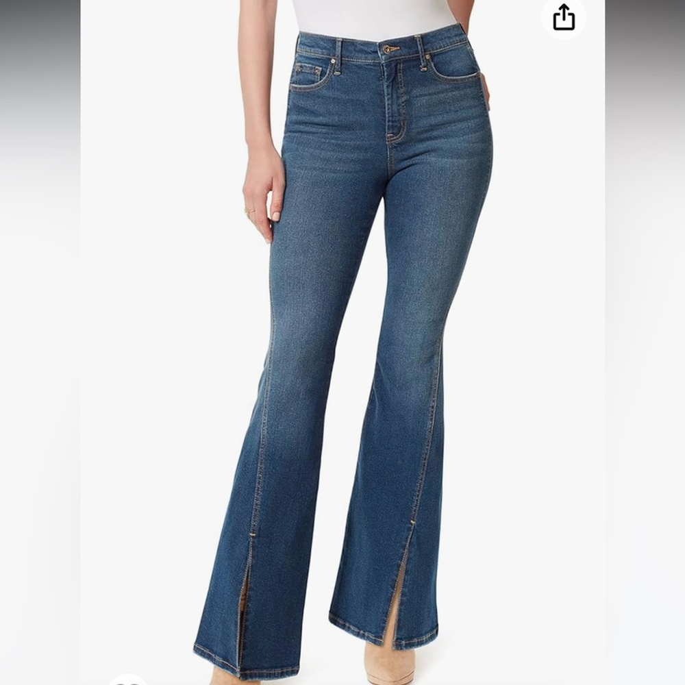 Jessica Simpson charmed soft sculpt high rise flare jeans
